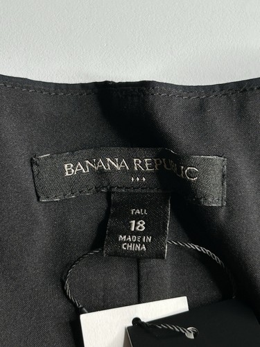 Banana Republic NWT Black Sundress Size 18 Tall 100% Cotton Resort Vacation NEW - Picture 8 of 9