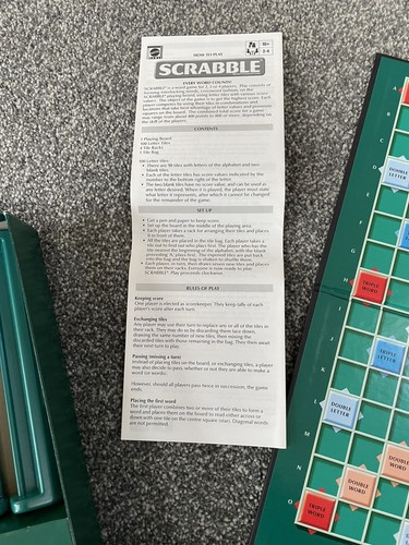 Scrabble Original  2006 Crossword Boardgame - Complete Family Game By Mattel - Picture 3 of 16