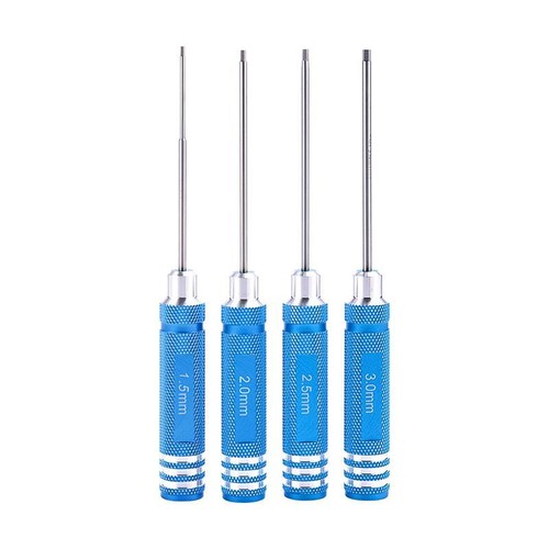 4pcs Metal Hex Screwdriver Set Hexagon Tool Kit for RC Car 1/14 Truck Boat - Picture 1 of 8