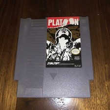 Platoon (Nintendo NES) Game - Authentic- Very Good Condition