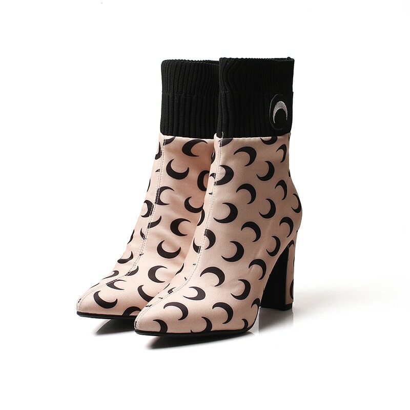 Ankle Boot Women Knitting Pointed Toe Footwear High Heels Sock Sock Sock shoes d5189c Ankle Boot Women Knitting Pointed Toe Footwear High Heels Sock Sock Sock shoes d5189c