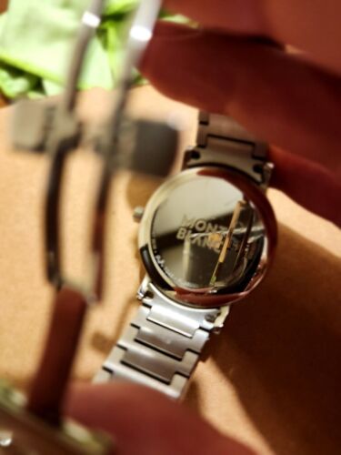 Montblanc Summit Quarz Herrenuhr 7045 Stahl schöner Zustand Vintage - Bild 18 von 18