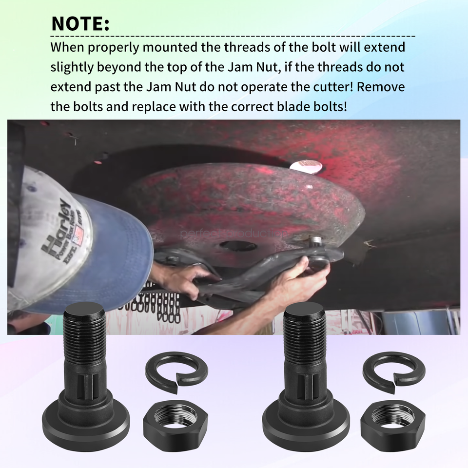 For Bush Hog Rotary Cutter Blade Bolt Kit Code 63607 7919, 252BH, 20322