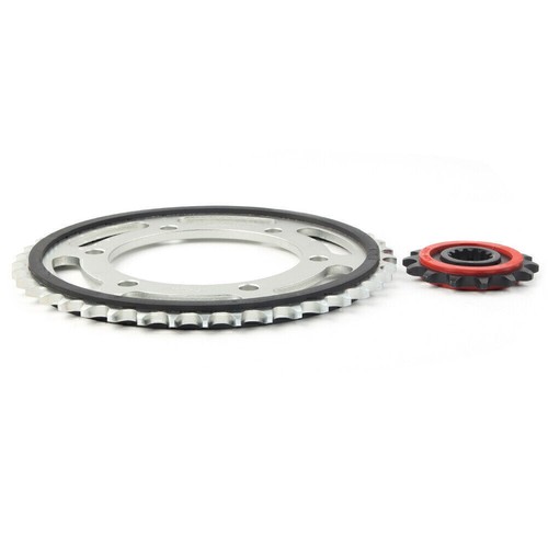 Rubber Cushioned 14T Front Rear Sprocket 42T For Kawasaki Z250 15 16 Z300 13-17 - Picture 6 of 8