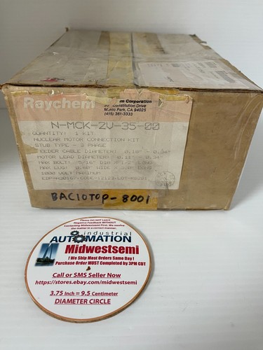NEW RAYCHEM N-MCK-2V-35-00 NUCLEAR MOTOR CONNECTION KIT 1000VAC SHIPS SAME DAY - Picture 1 of 11