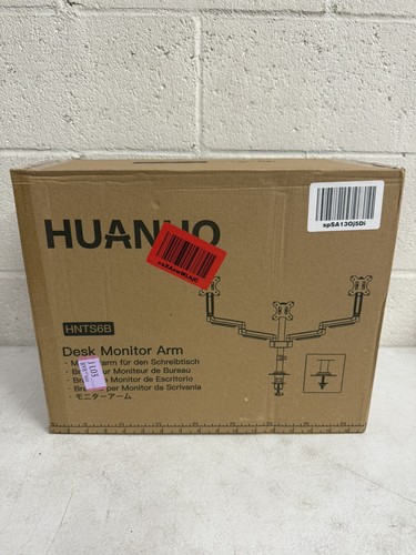 Huanuo (HNTS6B) Triple Desk Monitor Mount For 13” - 27” Monitor Screens - VESA - 第 1/5 張圖片