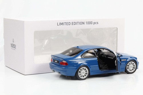1:18 BMW M3 CSL E46 Coupe 2000 Laguna seca blue Norev NEU 183001 - Bild 5 von 8
