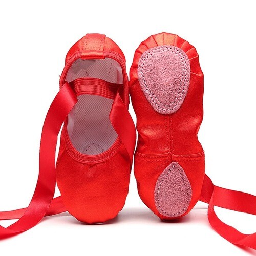 Ballet Shoes Dance Shoes Satin Ballet Slippers Ribbon Tie Up