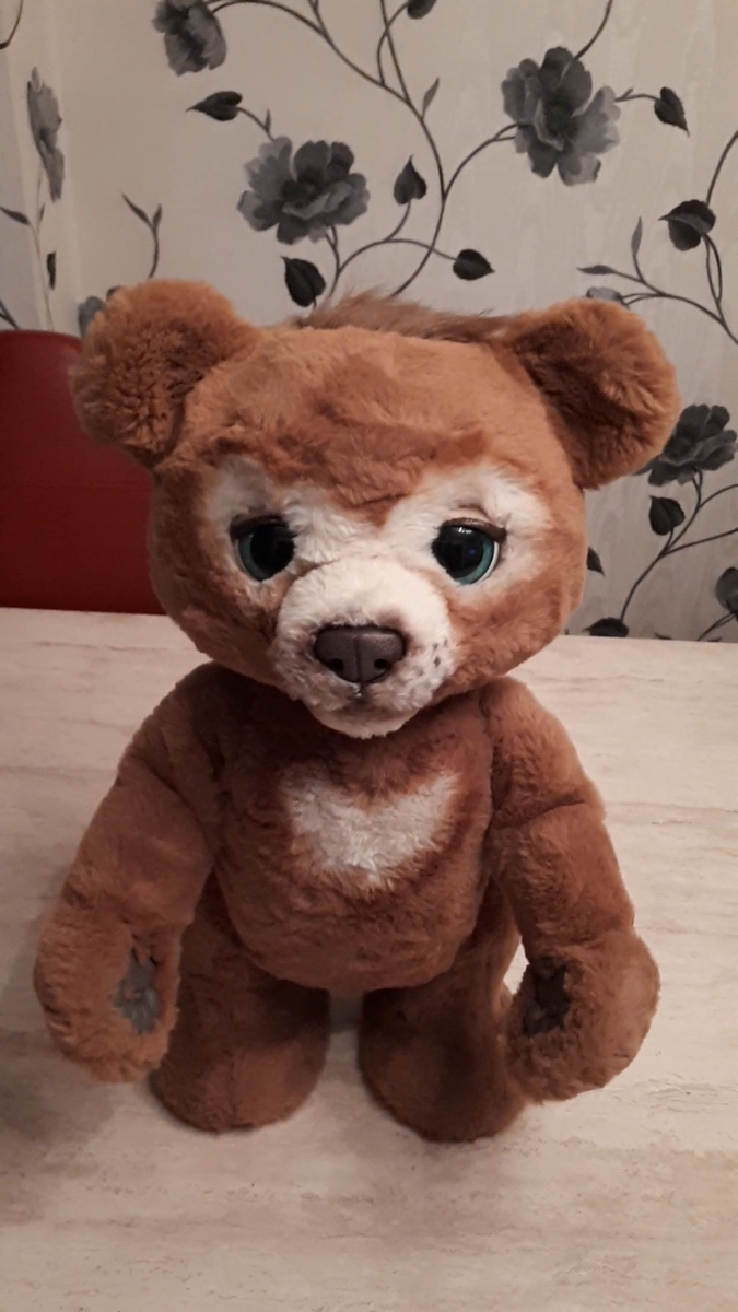 VGC Furreal Cubby The Curious Brown Bear Interactive Plush Toy