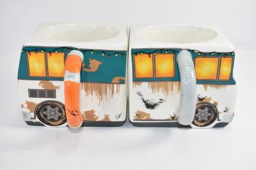 NATIONAL LAMPOONS CHRISTMAS VACATION COUSIN EDDIES RV 2 MUGS SET - Imagen 2 de 9