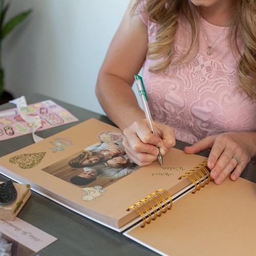 Scrapbook Album – 12x10 White Scrap Book. Scrapbooking Supplies Memory Book W... - Picture 9 of 9