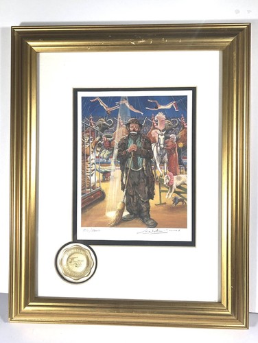 Weary Willie "In The Spotlight" Emmet Kelly Circus Coll. LE 516/5000 firmato - Foto 6 di 6