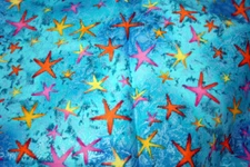 DANCING STARFISH FROM MICHAEL MILLER - 100% COTTON FABRIC