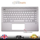 Replacement For HP Pavilion 14-CE0002NI Palmrest Housing UK Keyboard Silver