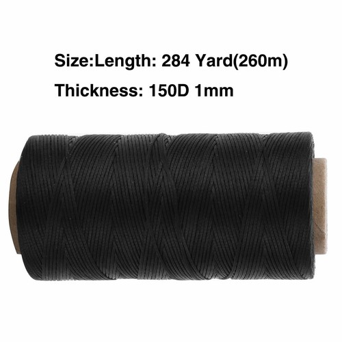 150D Flat Waxed Sewing Thread Cord Rope Strings for Leather Crafts DIY Bracelet - Picture 11 of 22