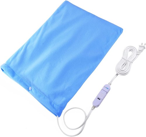 Electric Heating Pad Cramps & Back Pain Relief No Auto Shut Off No Temp Setting - Picture 2 of 11