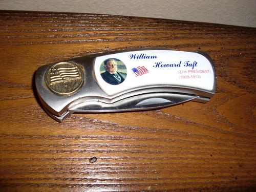 ANTIQUE~WILLIAM HOWARD TAFT~27TH PRESIDENT (1909-1913) POCKET KNIFE 7" LENGTH