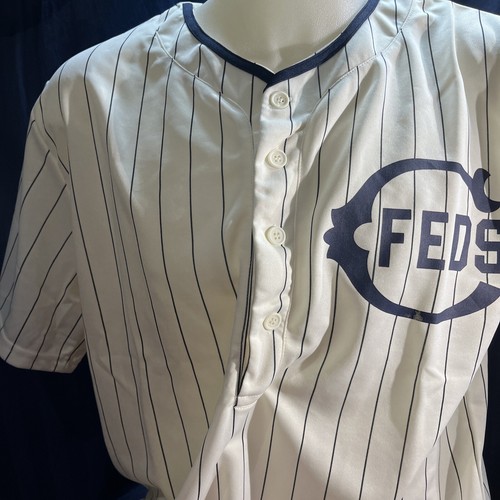 CHICAGO FEDERALS WHALES BUTTON DOWN REPLICA JERSEY   XL   Wrigley Field  MLB T9 - Picture 4 of 7