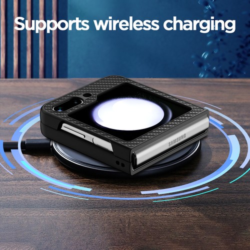For Samsung Galaxy Z Fold5/Z Flip5 5G Case Carbon Fiber Shockproof Slim Cover - Picture 4 of 22