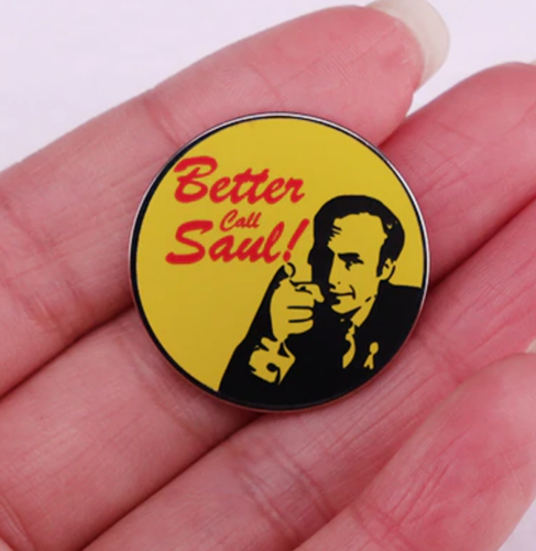 Pin esmalte de 1,15"" Better Call Saul Goodman Breaking Bad programa de televisión título logotipo de 1,15"" FB - Imagen 4 de 5