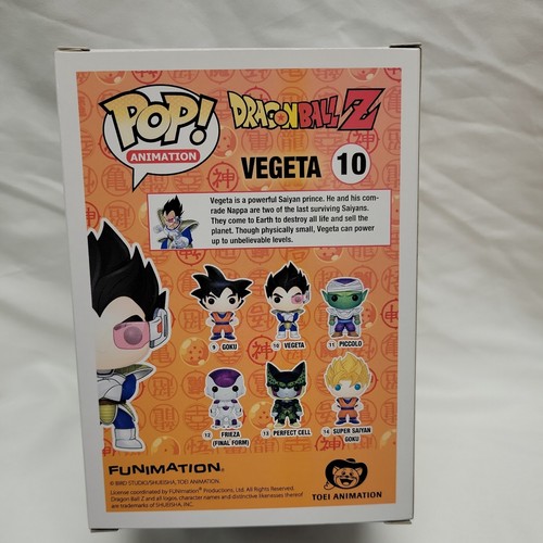 Funko Pop! Animación, Vegeta Dragon Ball Z #10, vinilo, nuevo, leído - Imagen 3 de 7