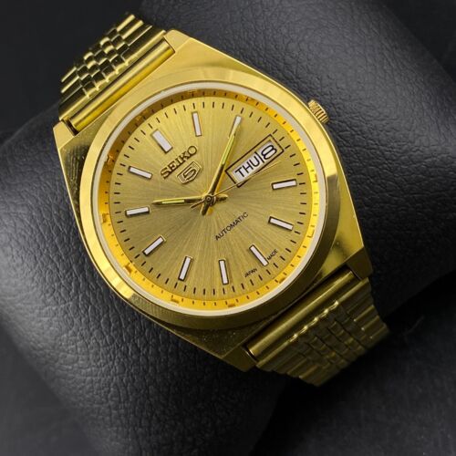 Vintage Seiko 5 Automatik 17 Juwelen Cal.6309A Day Date Herrenarmbanduhr WS01 - Bild 1 von 8