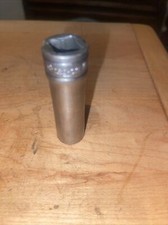 Snap-On SF141 Chrome ⅜ Drive    7/16 SAE Deep 12 Point Drive Socket USA