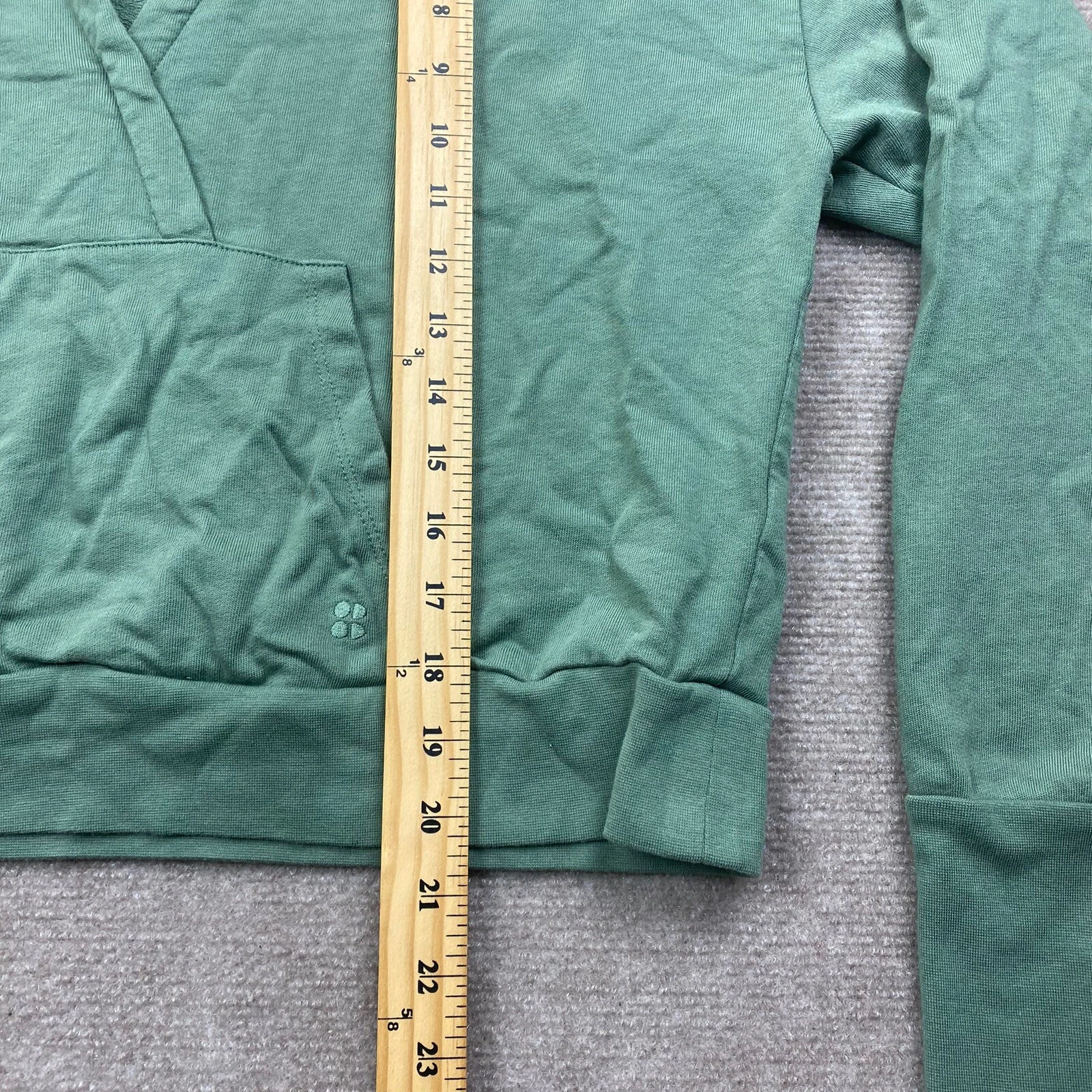 sweaty-betty after class relaxed crop sustainable organic cotton hoodie