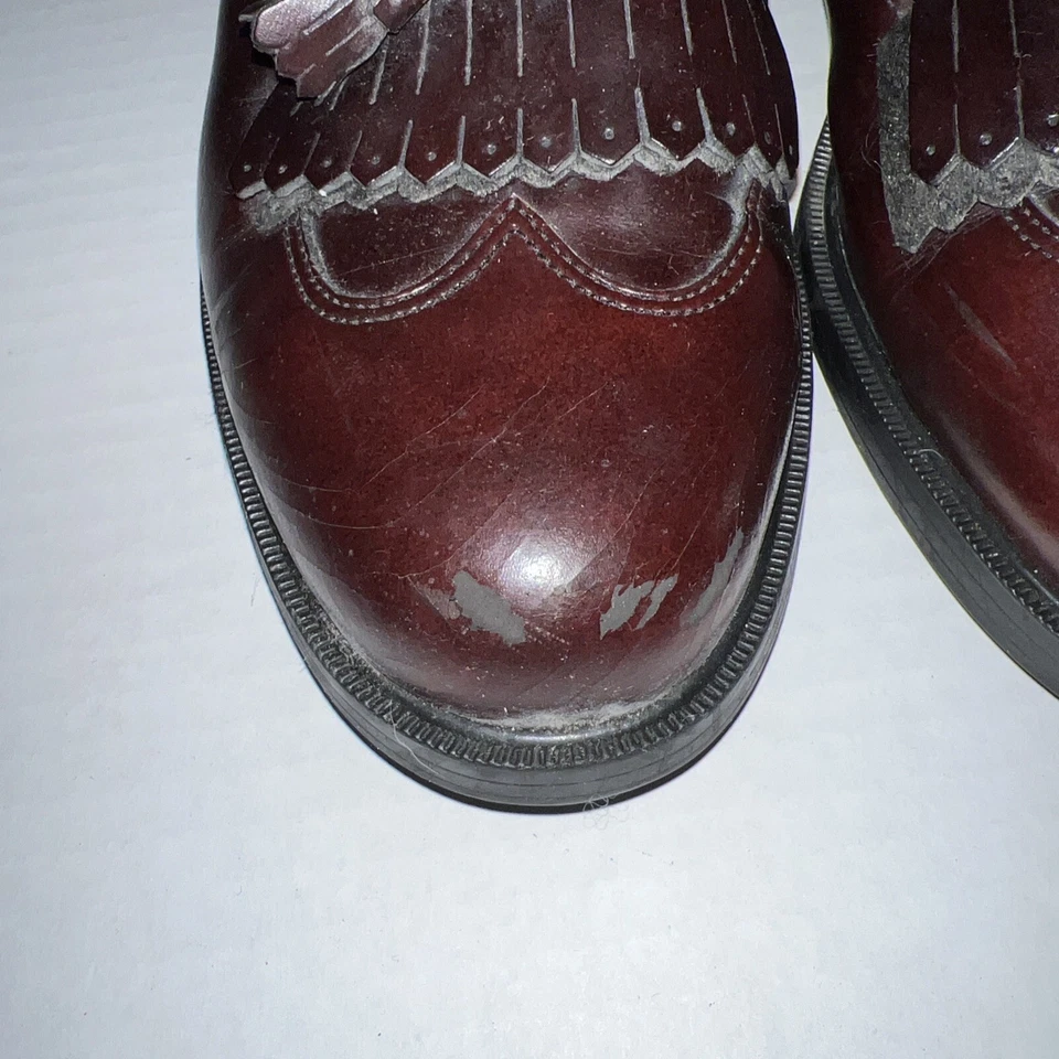 Zapatos Hush Puppies 10M Comfort Curve Cuero Borgoña Foto 2 de 4