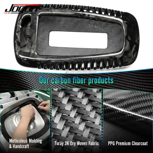 Cubierta de llavero de carbono forjado real para Ford F-150 F150 Raptor Bronco 2018-24 - Imagen 7 de 14