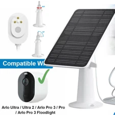 Solar Panel Charger Magnetic Charging For Arlo Ultra/Ultra 2/Pro 3/Pro 4 Camera