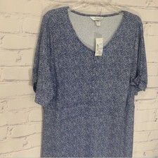 CJ Banks Size 1X Blue Dress - Brand New With Tags!