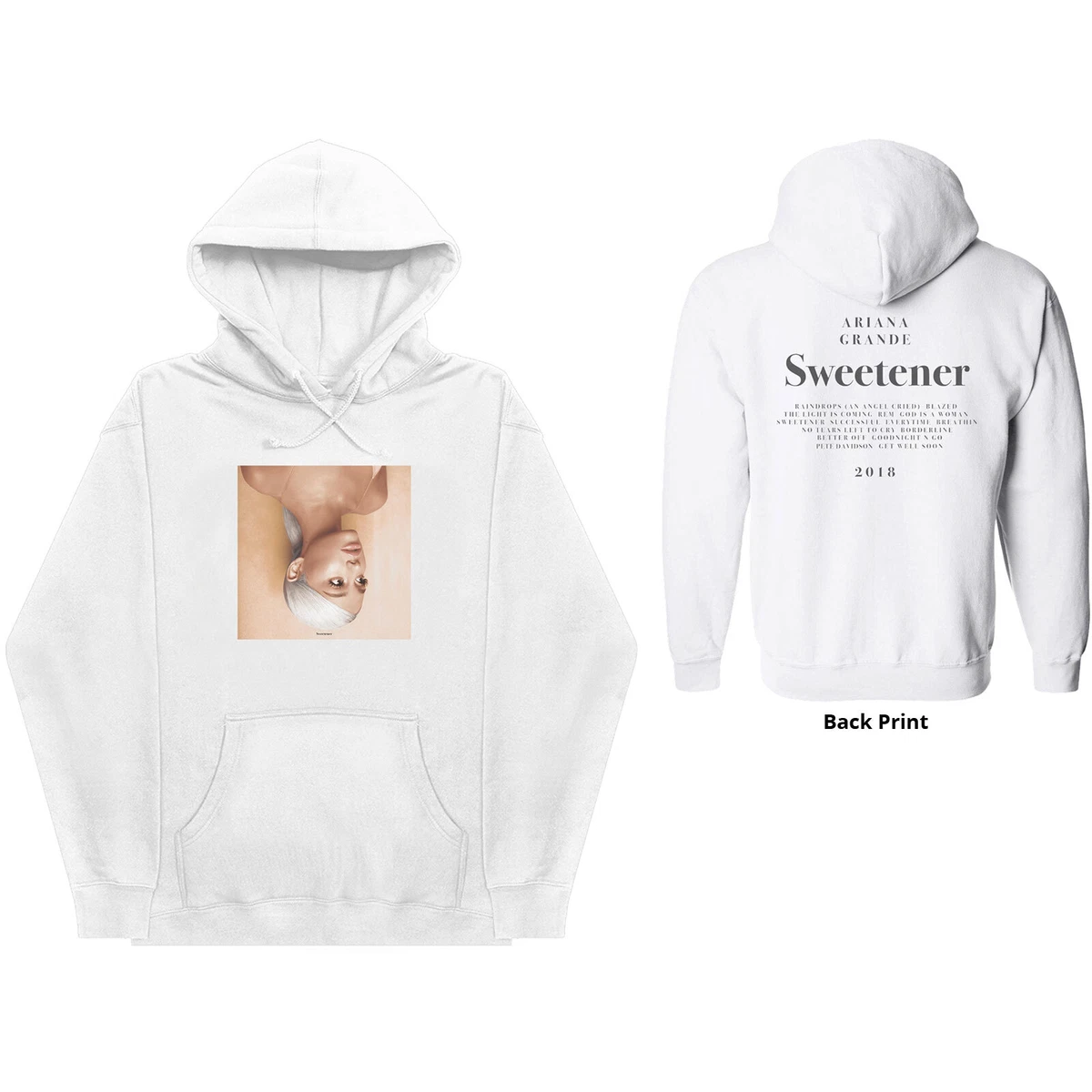 Ariana Grande Unisex Pullover Hoodie Sweetener Back Print eBay