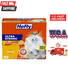 Hefty Ultra Strong Tall Kitchen Trash Bags, 13 Gallon Citrus Twist Scent, 80 CT