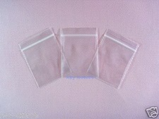 1000 Plastic Clear Storage Reclosable Poly Zipper Bags 2.3" x 3"_60 x 80mm