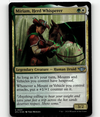FOIL - MTG Miriam, Herd Whisperer 221 - Outlaws of Thunder