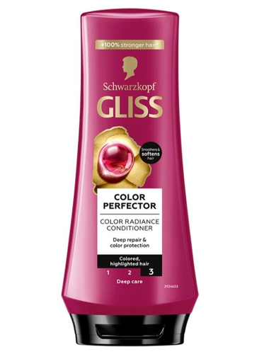 2 x SCHWARZKOPF GLISS Color Perfector Nourishing Conditioner For Dyed Hair 200ml - Picture 2 of 4