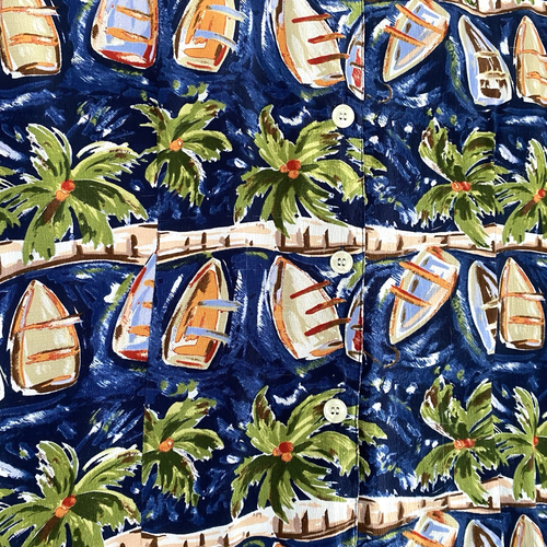 Vintage Weekend Traffic Hawaiian Sleeveless Shirt Women's Size XL 100% Rayon - Picture 5 of 8