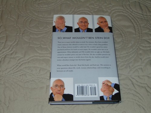 "BRAND NEW" WHAT WOULD BEN STEIN DO - HARD COVER - FREE SHIPPING - Picture 2 of 2