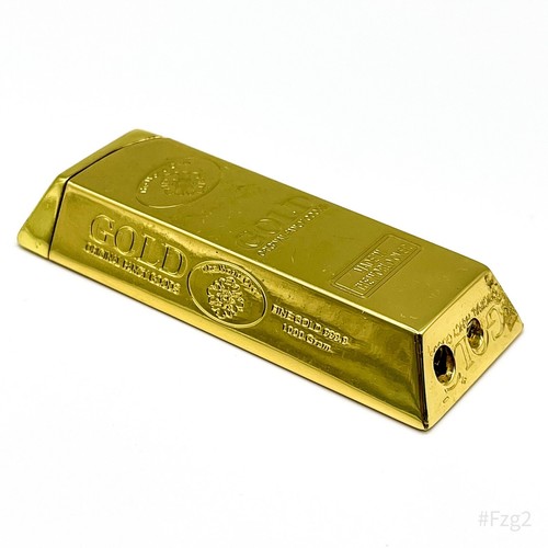 Vintage Gold Bullion Lighter Gamblers Inn from Collection - Gold 6,5cm - Picture 7 of 9