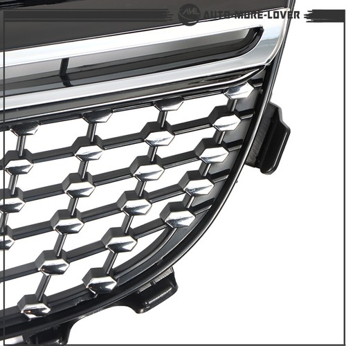 Black Diamond Front Grille For 2013-2015 Mercedes-Benz GLK250 GLK300 GLK350 X204 - Picture 16 of 16