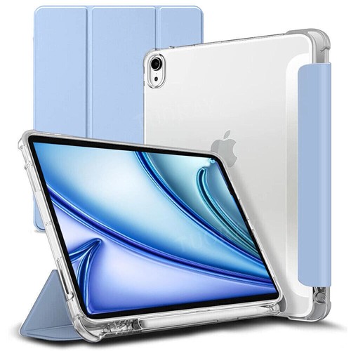 For iPad 10.2 7/8/9/10th 10.9/Pro 11 13/Air 4/5/6 Smart Case With Pencil Holder - Picture 46 of 54