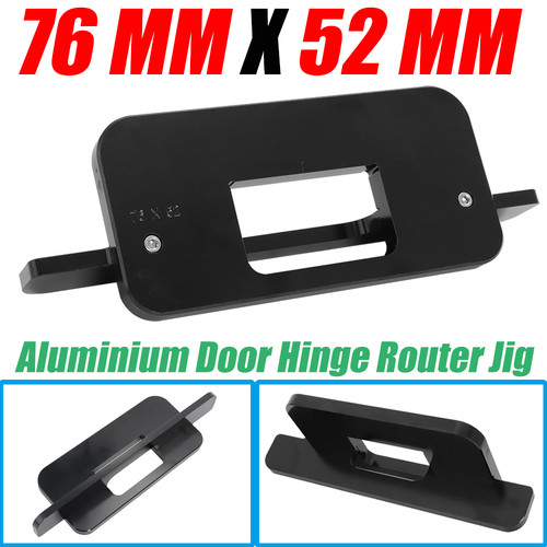 76mm X 52mm Door Hinge Router Jig Aluminium Jig Installation Tool - Picture 1 of 9