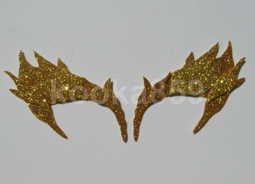 Ivy Leaf Eyebrows Green OR Gold Glitter Cosplay Costume Eye Mask Comic Con - Picture 12 of 13