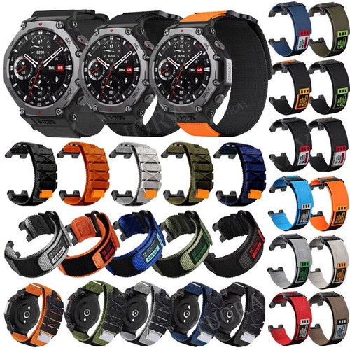 Militär Nylon Armband Ersatz Strap Für Huami Amazfit T-Rex 2 /T-Rex Pro /T-Rex 3