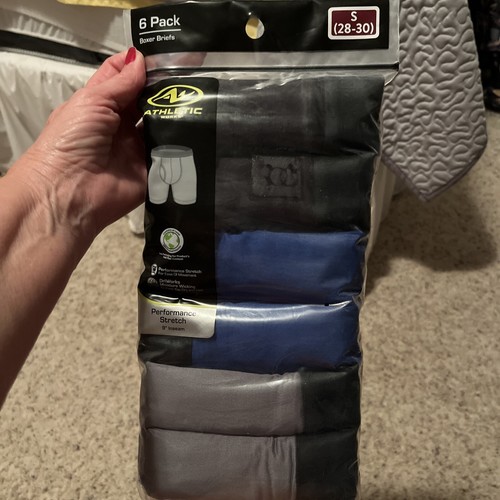 Athletic Works Men's Performance Boxer Briefs Underwear Size Small 6 Pack NEW - Picture 2 of 6