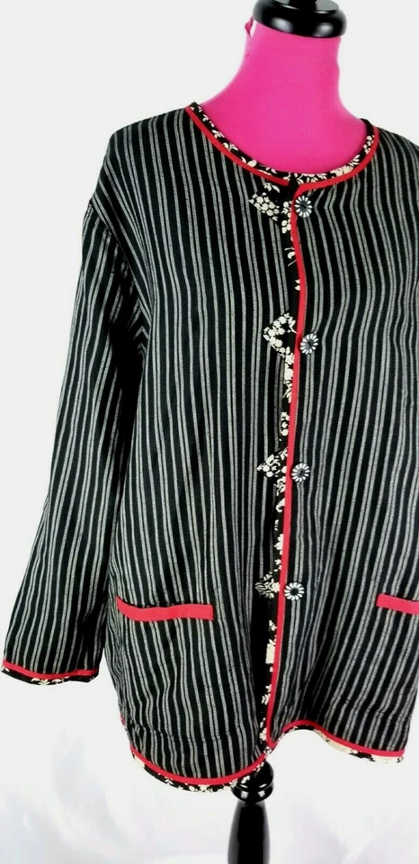 NWT Koos of Course QVC Reversible Jacket Women’s Size 2X Red/Black - Image 4 of 4