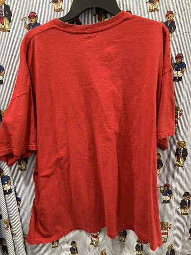 Miami Heat T Shirt Mens XXL Red White Flames Basketball NBA Vintage Yellow Rare - Picture 6 of 6