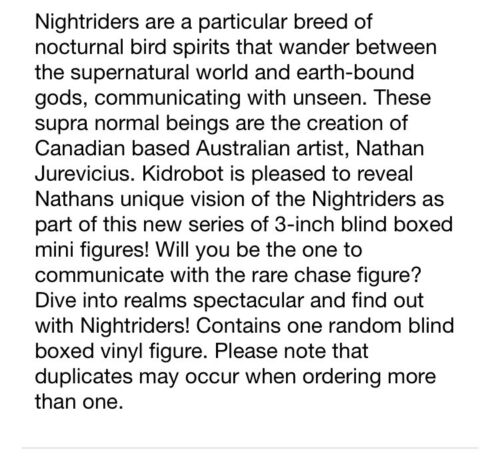 Kidrobot NIGHT RIDERS vinyl figure RARE sealed nathan jurevicius blind box BN - Picture 7 of 7