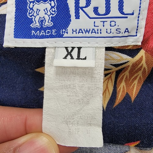 RJC Hawaiian Shirt Mens XL Floral Button Up Short Sleeve Vintage Tropical Beach - Bild 7 von 8
